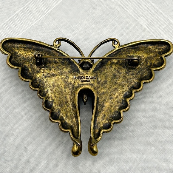 GORGEOUS Vintage Heidi Daus Butterfly Brooch EUC - Picture 11 of 14